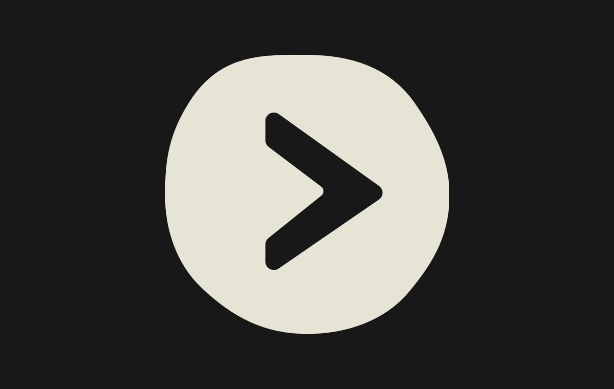 The play head on its own in a rounded square, the app icon.